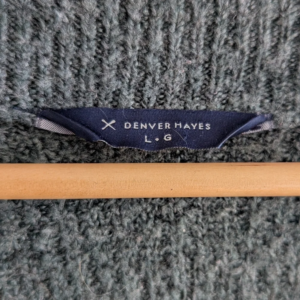 🌻 2/$15 - Denver Hayes - Green Cardigan - Picture 4 of 7